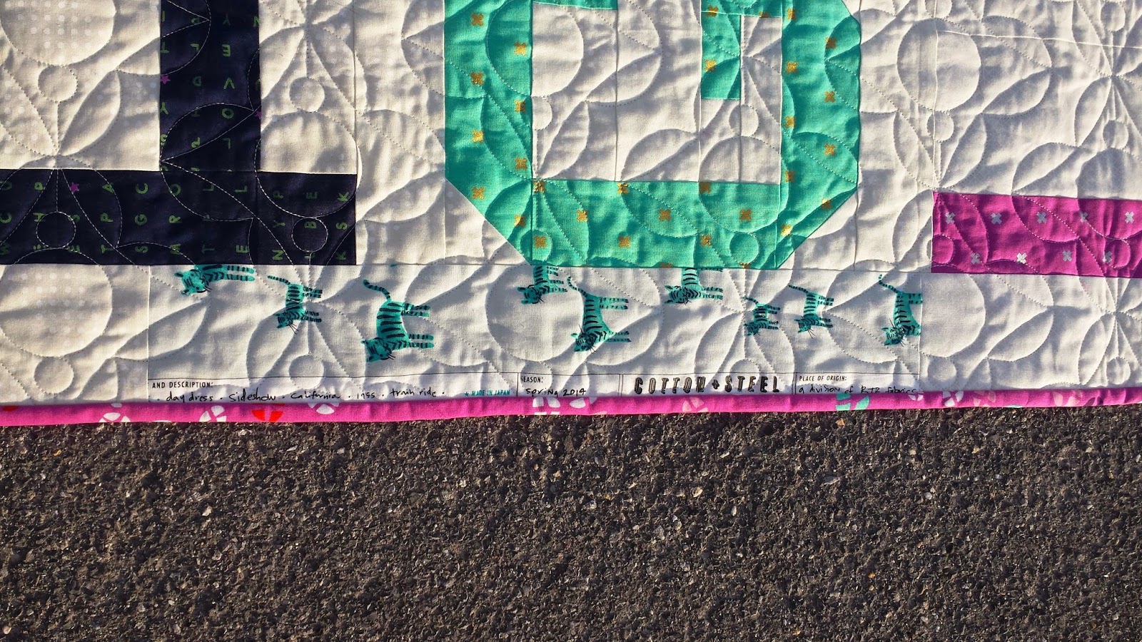 Justice Quilts & Crafts I Spelled it with Cotton & Steel.....or The