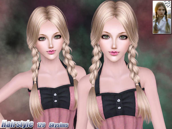Custom Sims 3: Skysims Hair 129