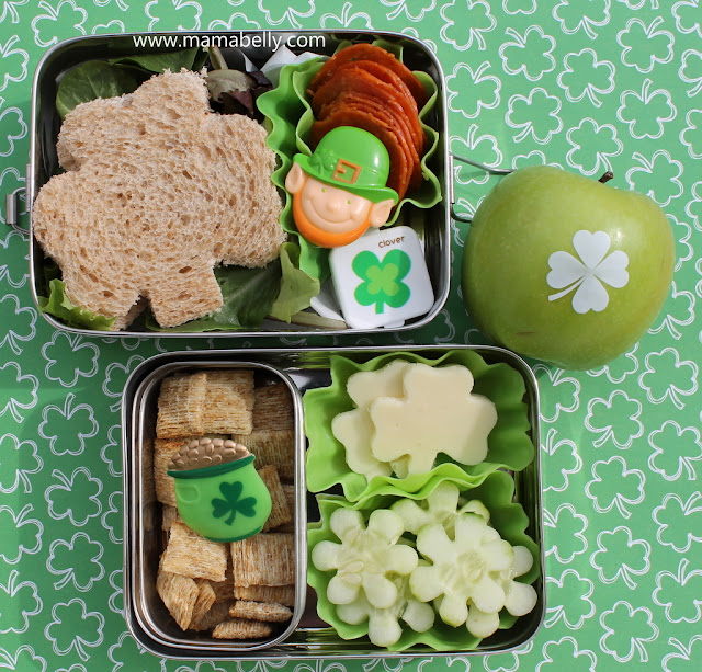 St.Patrick's Day School Lunch - mamabelly.com