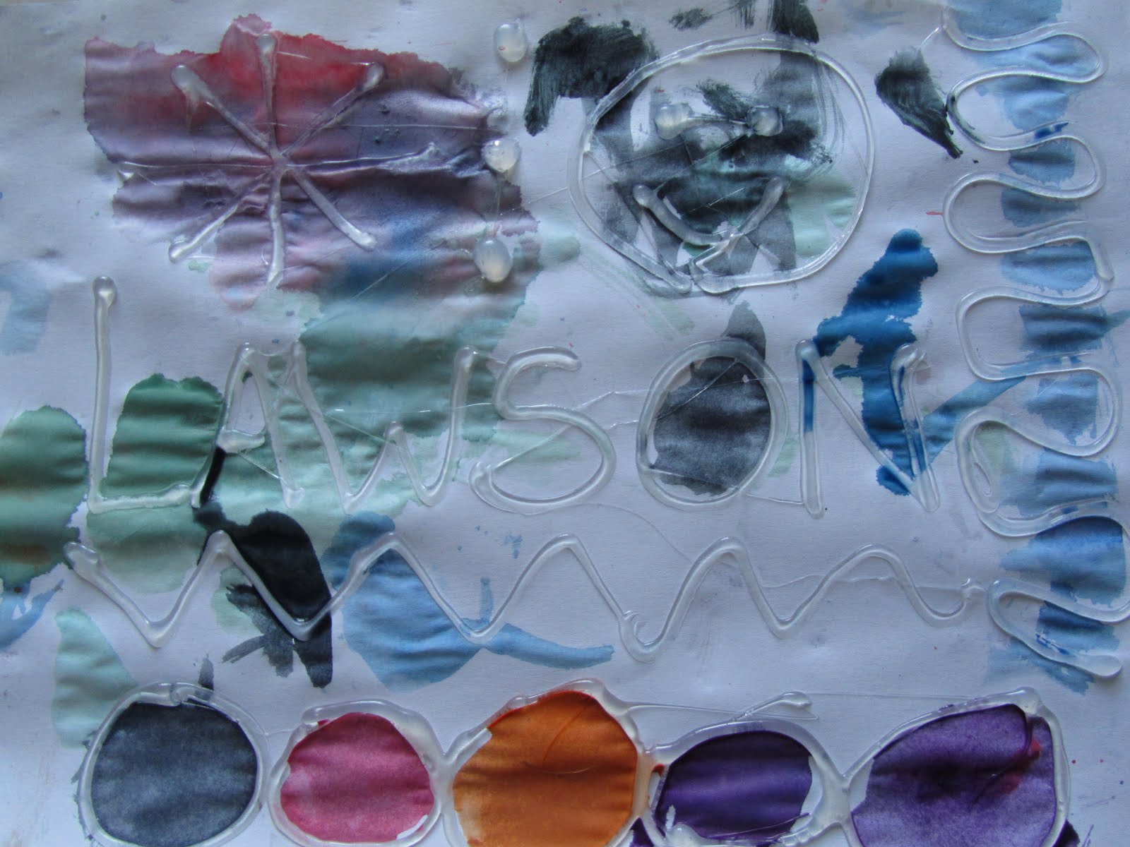 Play Create Explore Painting Over Hot Glue Gun Designs