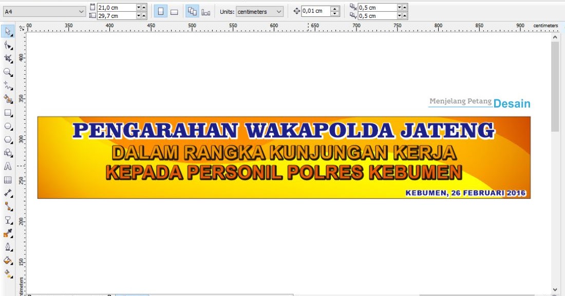 Cara Membuat Background Banner Dengan Coreldraw kumpulan