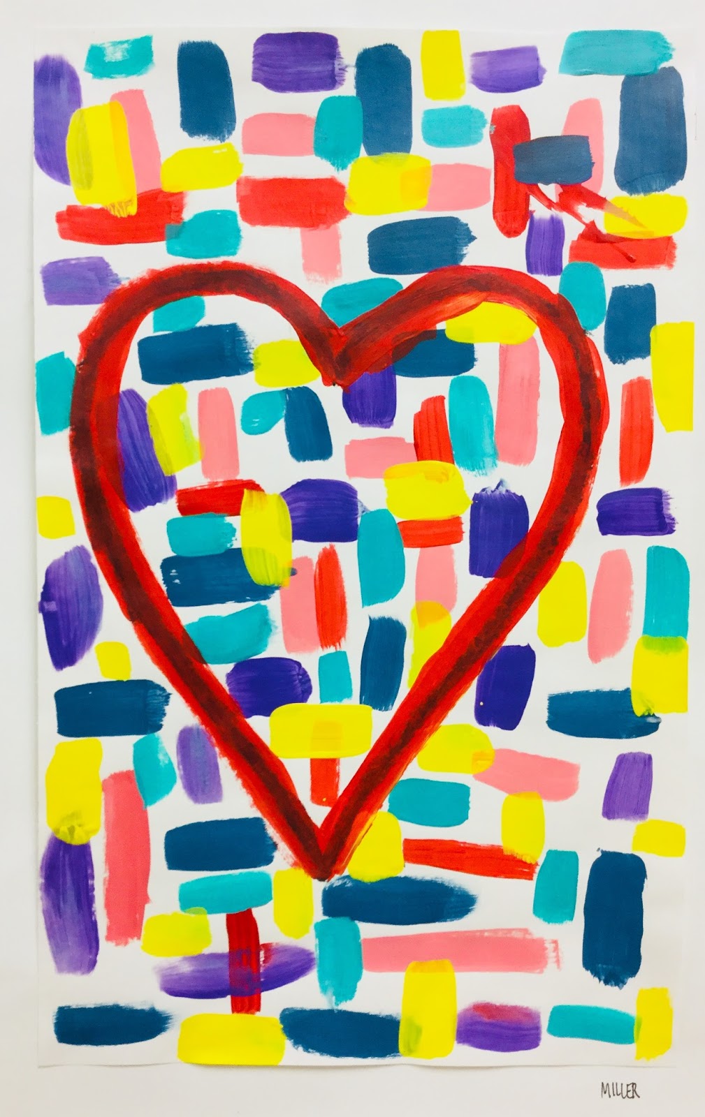 2 Soul Sisters Art Ed Painting Confetti on Jim Dine Hearts