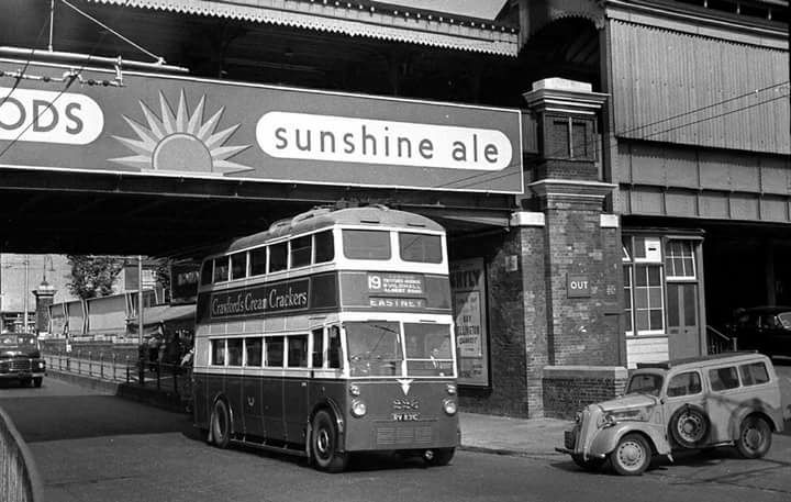 Trolley Bus at Portsmouth station