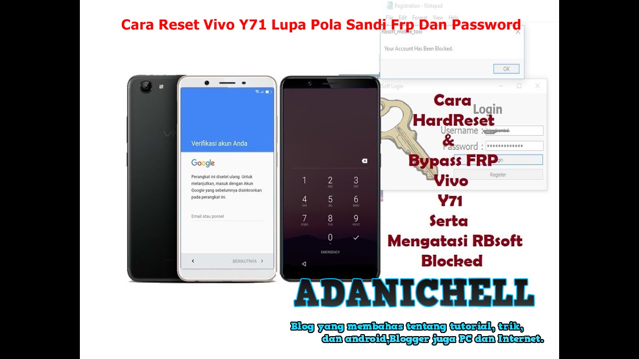 Cara Reset Vivo Y71 Lupa Pola Sandi Frp Dan Password