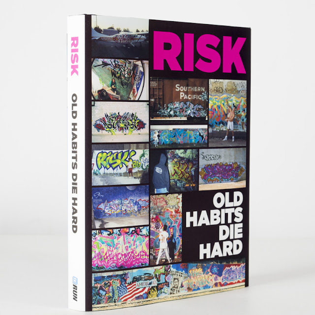 Detroit based publisher 1xRun recently announced the release of a definitive book on Los Angeles graffiti originator and icon RISK. "Old Habits Die Hard" covers over four decades with RISK detailing his history, failures, success and of course the many brushes with the law.