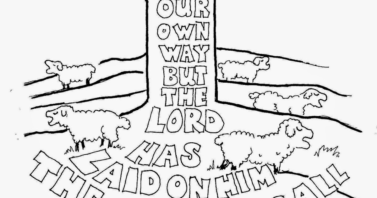 Coloring Pages for Kids by Mr. Adron: All We Like Sheep have Gone