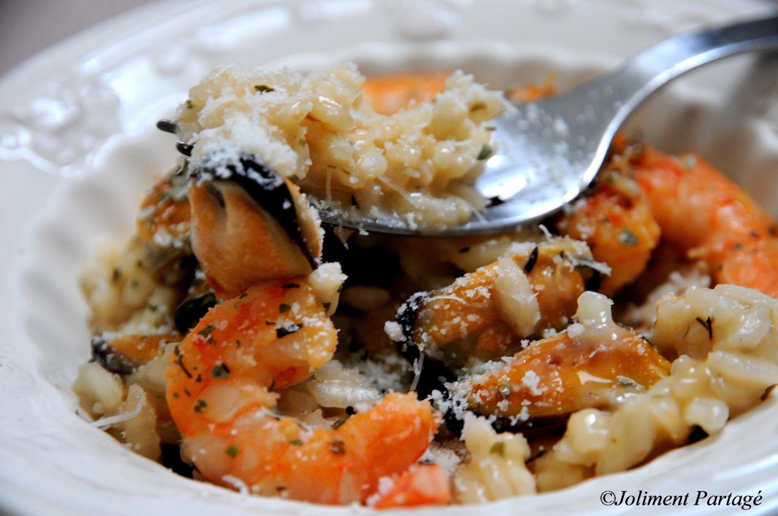 Joliment partage par Céline Risotto de la mer