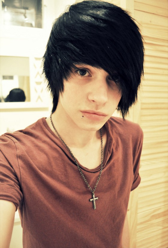 Emo Boy Hairstyle Cute Adorable Scene Nineimages