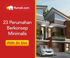 banner brosur penjualan perumahan minimalis modern desain keren