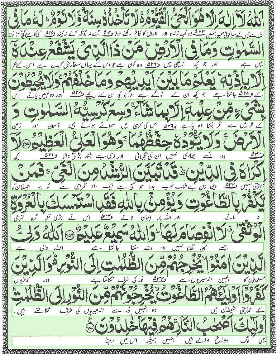 Quran Teaching: Ayat Kursi