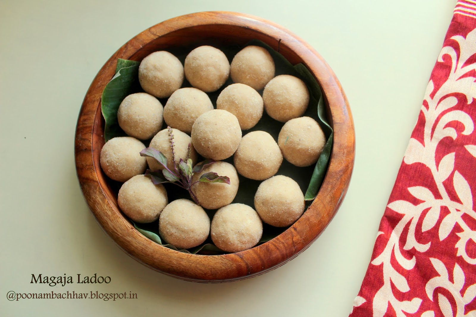 Annapurna Magaja Ladoo / Wheat Flour Ladoo from Odia Cuisine