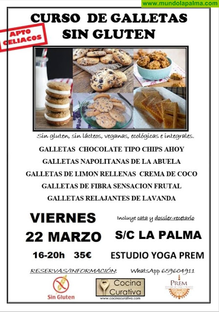 Curso de Galletas sin Gluten en Santa Cruz de La Palma