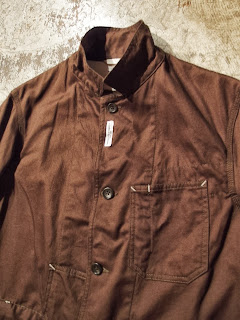 engineered garments usn jacket in olive cavalry twill