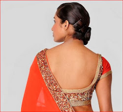 blouse neck round designer designs models less lace