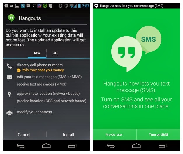 Get the Google Hangout v2.0 and other Android 4.4 KIT KAT APKs for your non Android 4.4 phones courtesy Android Pit