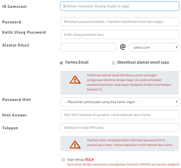 Cara Membuat ID Lost Saga Gemscool Indonesia Cara Membuat ID Lost Saga Gemscool Indonesia