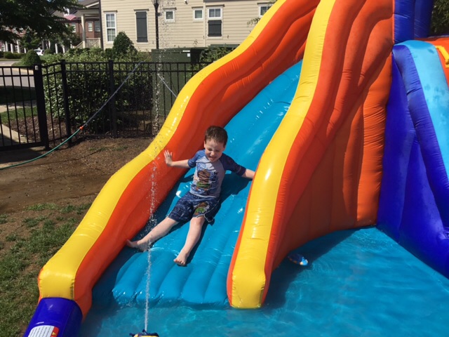 inflatable water slide academy