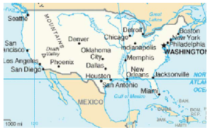 Letak Geografis dan Astronomis, Batas-Batas, Bentang Alam, Iklim dan Keadaan Penduduk di Negara-Negara Amerika Utara (Amerika Serikat dan Kanada)