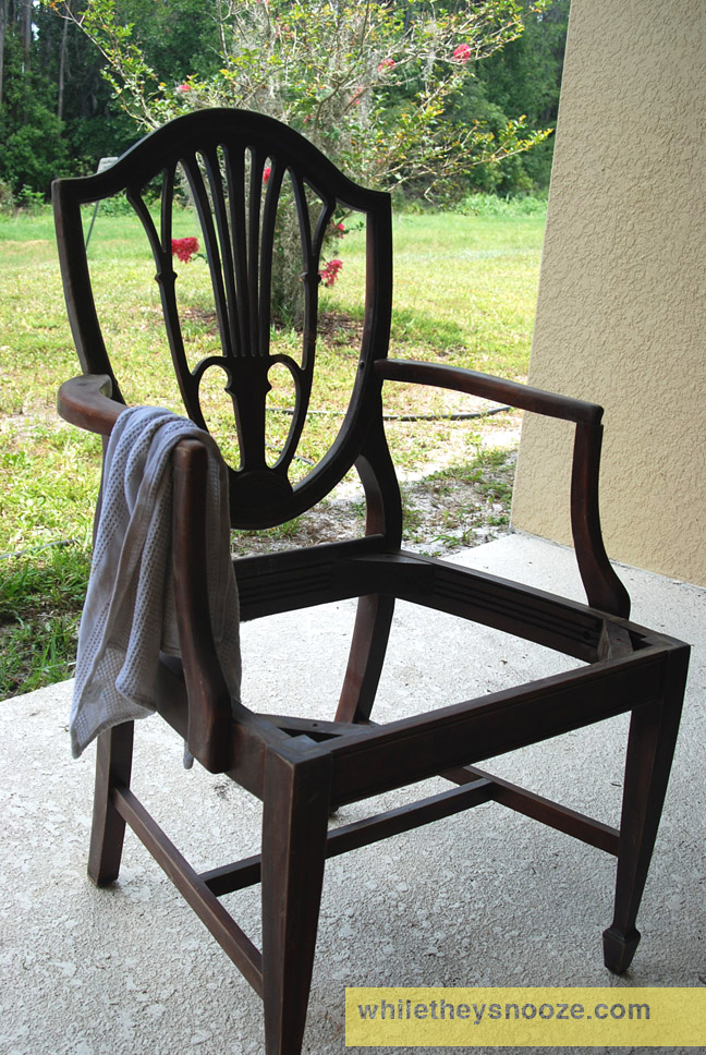 While They Snooze Side Chair Makeover