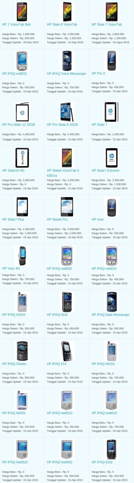 Daftar Harga Hp Terbaru HP Mei 2016 Daftar Harga Hp Terbaru HP Mei 2016