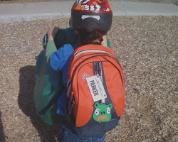 mom backpack park confessions desperate helmet kid always wear don