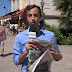 Repórter do SporTV tenta, mas vento não deixa mostrar jornal ao vivo