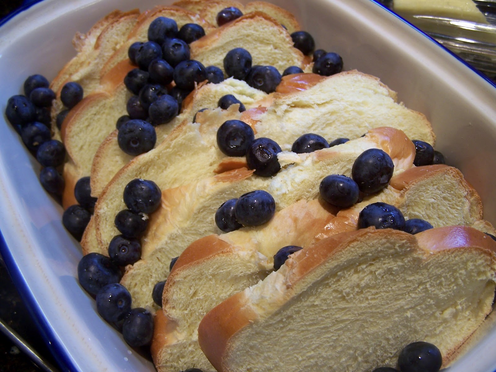 Go Ahead... Take A Bite! Oven Baked Blueberry French Toast