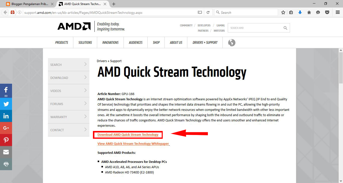 Amd Quick Stream скачать