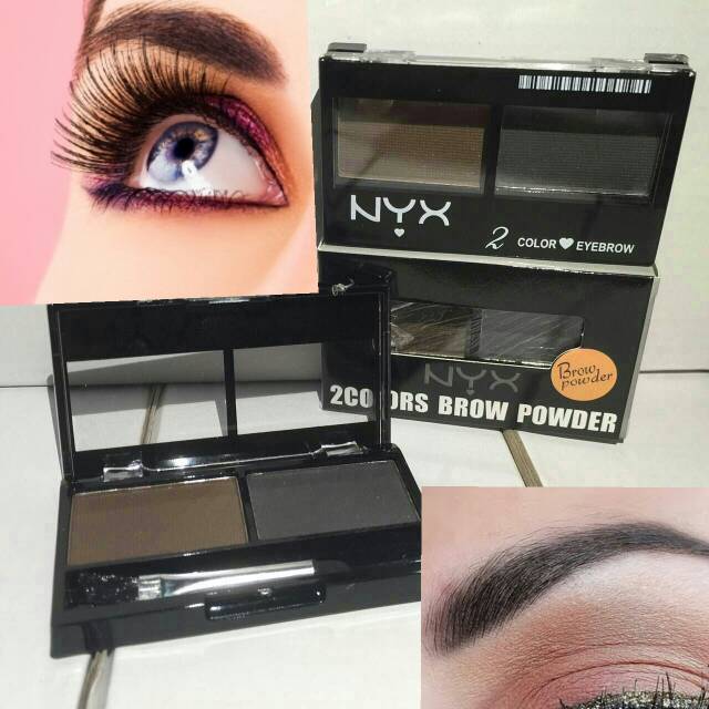 NYX EYEBROW POWDER CAKE NYX 2 Colors NYX EYEBROW POWDER CAKE NYX 2 Colors