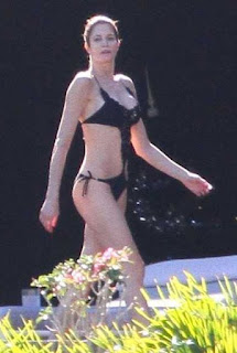 Stephanie Seymour Brown Bikini Saint Barthelemy