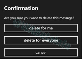 delete for me