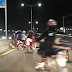 Acidente da BR-101, na saída do viaduto UFRN, sentido sul