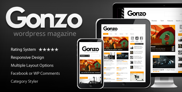 Gonzo v1.8.2 - Themeforest Clean, Responsive WP Magazine Gonzo v1.8.2 - Themeforest Clean, Responsive WP Magazine