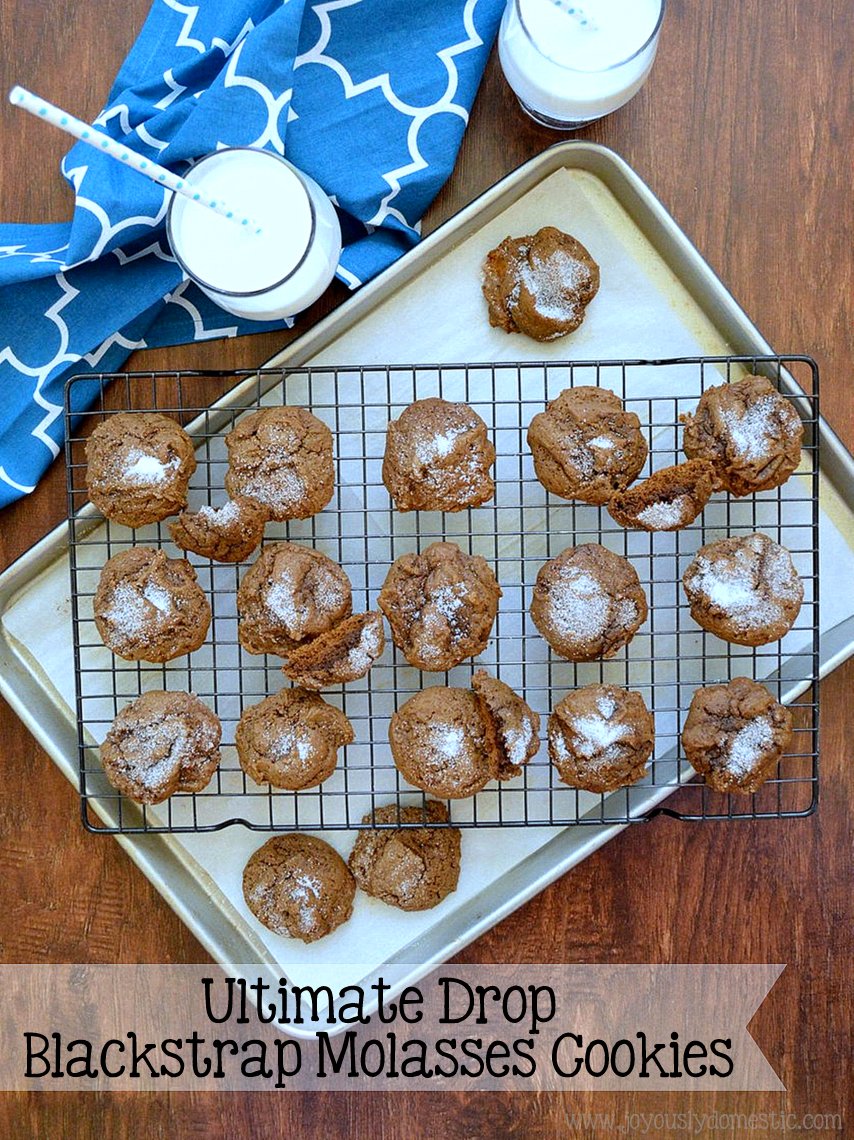 Joyously Domestic Ultimate Drop Blackstrap Molasses Cookies