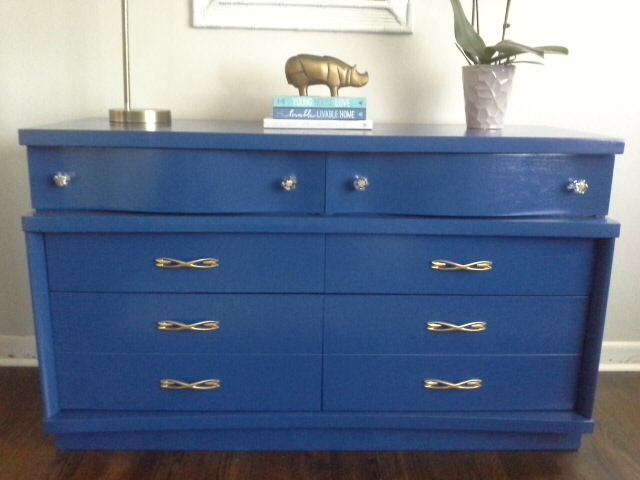 Mid Century Modern blue dresser Mid Century Modern blue dresser