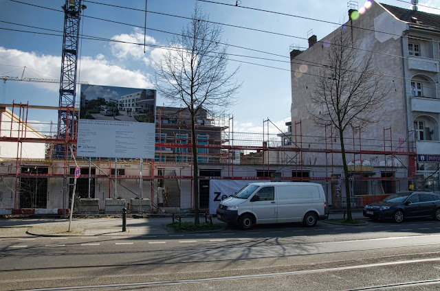 Baustelle Townscape one, Neubau einer Wohnanlage mit 157 Wohneinheiten, Konrad-Wolf-Strasse 78-81 / Mittelstrasse 4-5A, 13055 Berlin, 27.03.2014