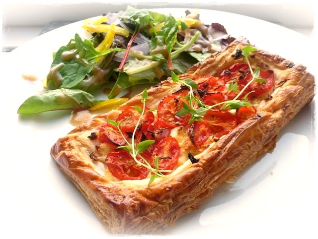 rustic tomato tart