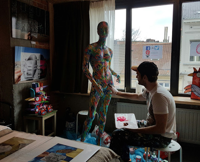 Ben Heine Art - Pop Up The Jam - Flesh and Acrylic - Colorfield Gallery - Bruxelles - Jam Hotel 2017 -16