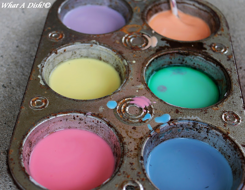 What A Dish! Cornstarch Sidewalk Paint