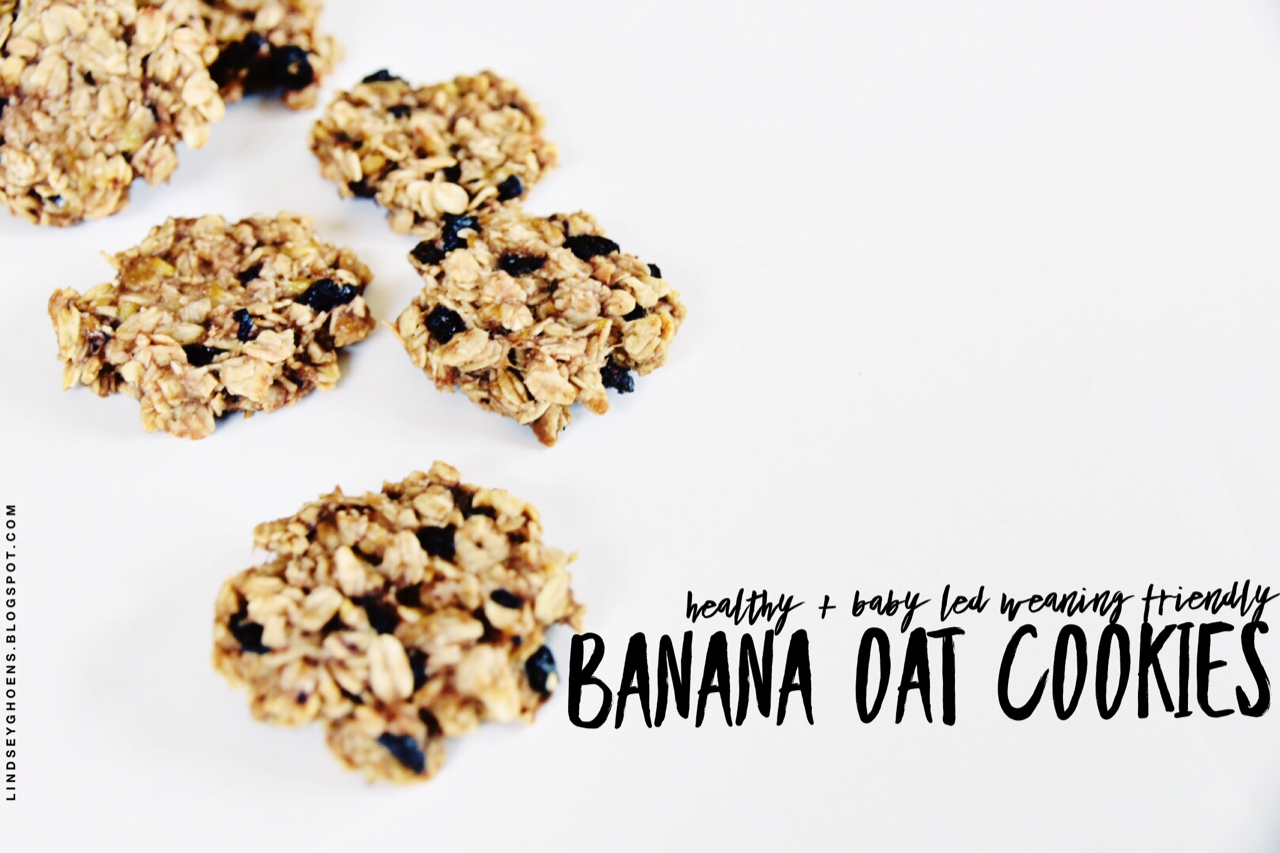 Banana Oat Cookie Recipe Healthy & Baby Led Weaning Friendly Lindsey