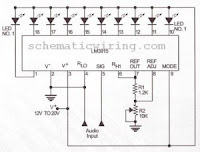 ELECTRONIC CIRCUIT DIAGRAM | ELECTRO SCHEMATIC: AUDIO LEVEL METER