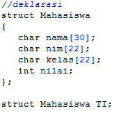 Array Struct pada C++ | RodeBlog - Coding Galau