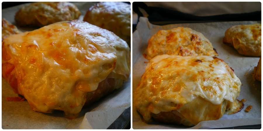 Sultan kebabı: aspecto una vez horneado