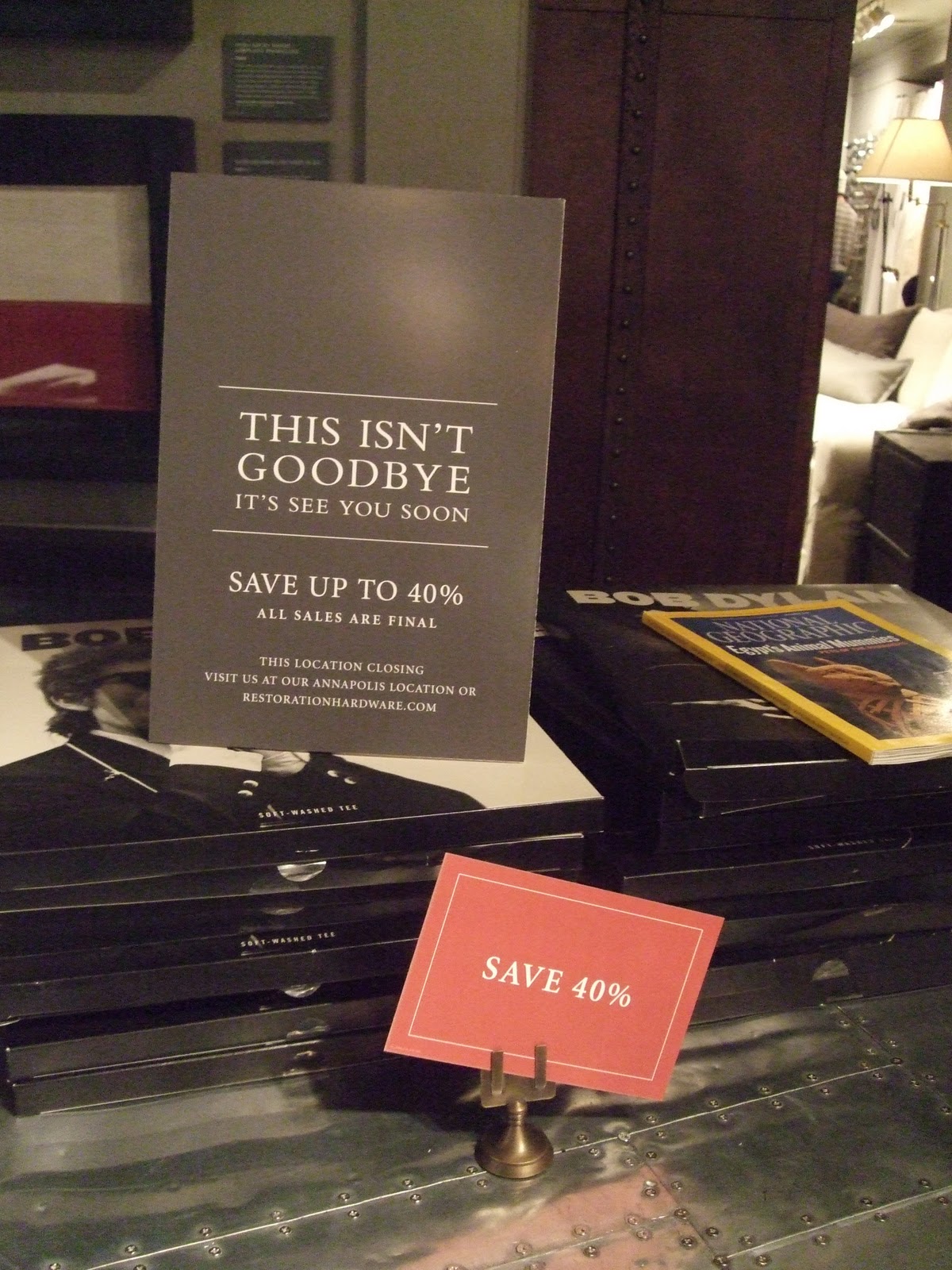 Tales Of Two Cities Restoration Hardware Closing