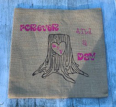 Home Decor - Burlap Pillow Cover Tutorial for Valentine's Day
