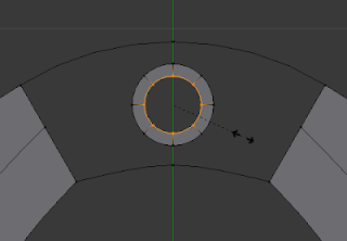 extrude dan scale circle kecil extrude dan scale circle kecil