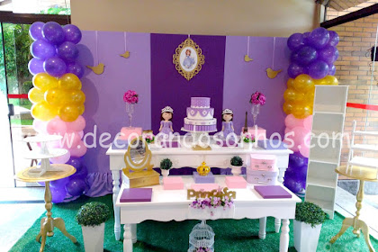Decoração De Festa Infantil Da Princesa Rapunzel