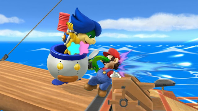 Ludwig Von Koopa Koopalings Bowser Jr. pummel attack animation