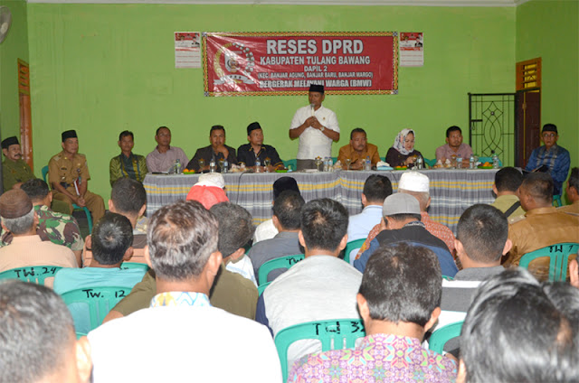 Reses DPRD, Warga Dapil 2-3 Dukung Pembangunan Ikon Tuba  