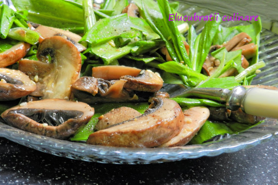 Articole culinare : Salată de leurdă cu ciuperci